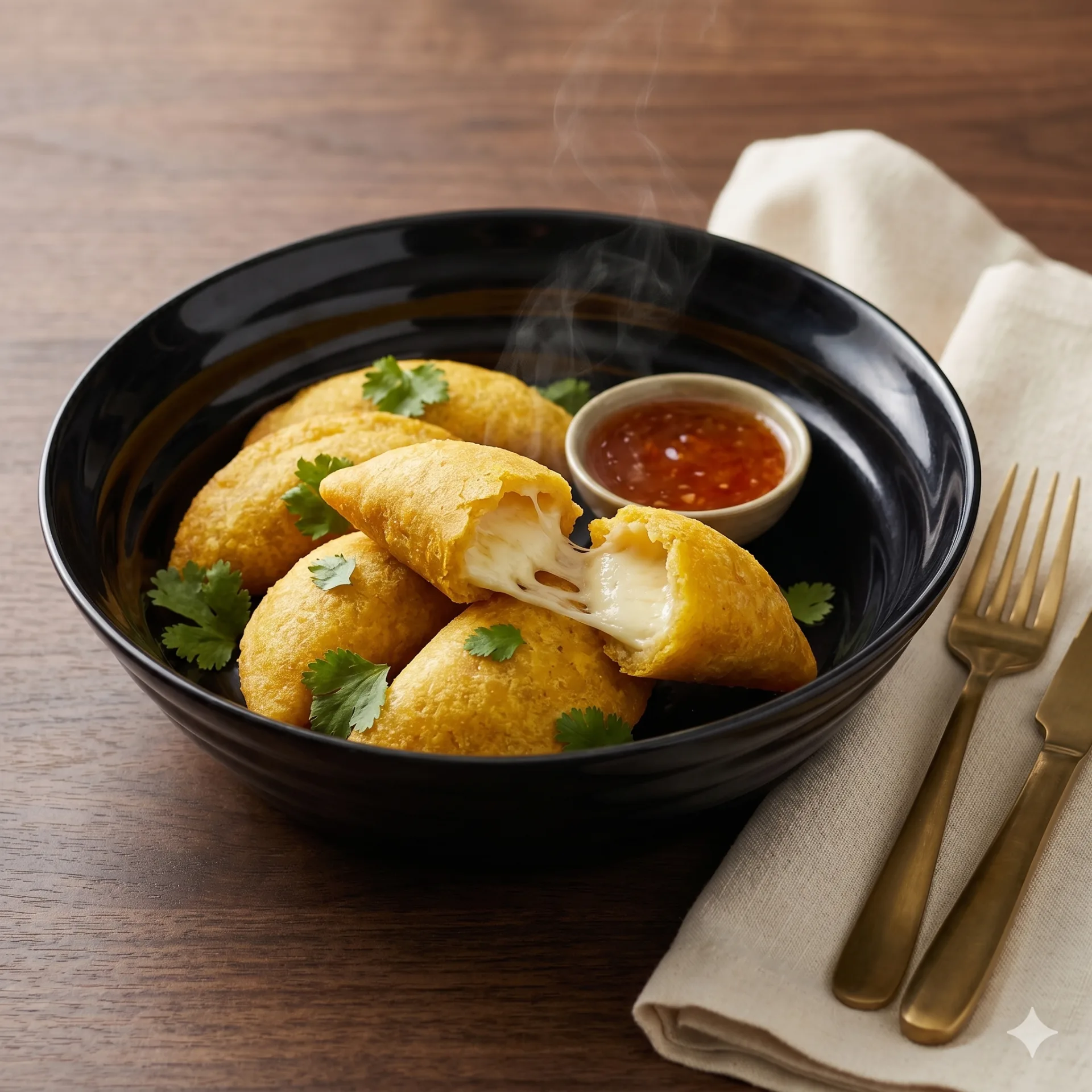 Empanadas Cocteleras de Queso en restaurante La Mesa de Oro, Tuluá Valle del Cauca