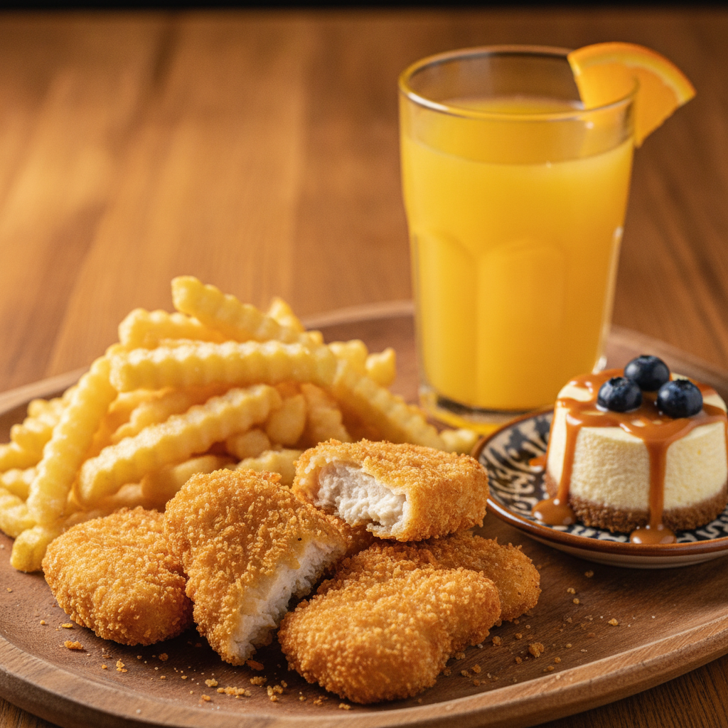 Nuggets de Pollo en restaurante La Mesa de Oro, Tuluá Valle del Cauca