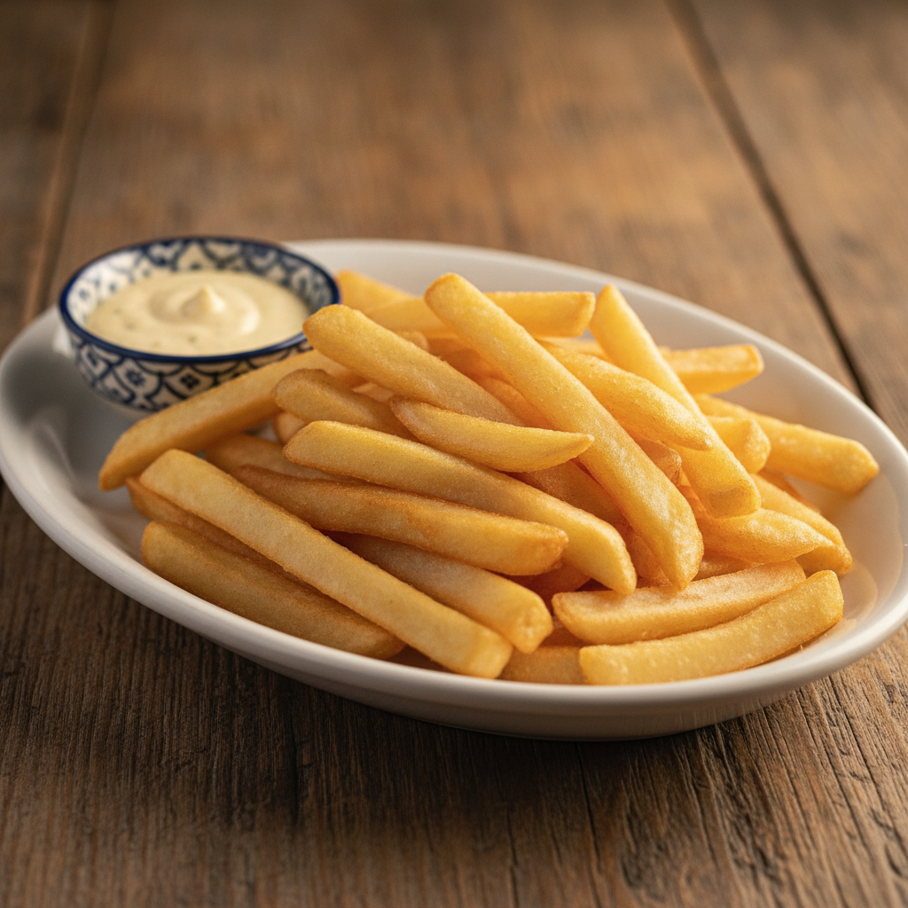 Papas a la Francesa en restaurante La Mesa de Oro, Tuluá Valle del Cauca