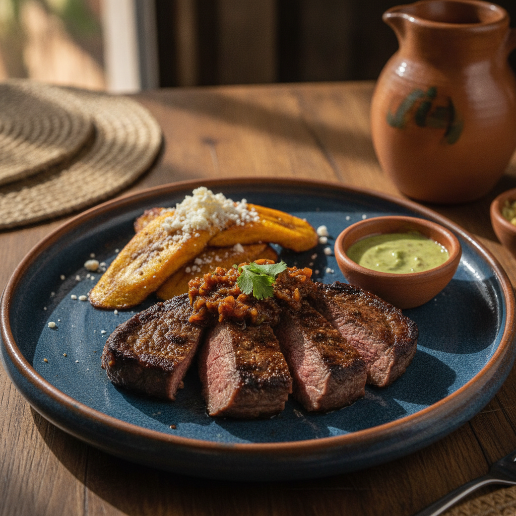 Porción de proteína en restaurante La Mesa de Oro, Tuluá Valle del Cauca