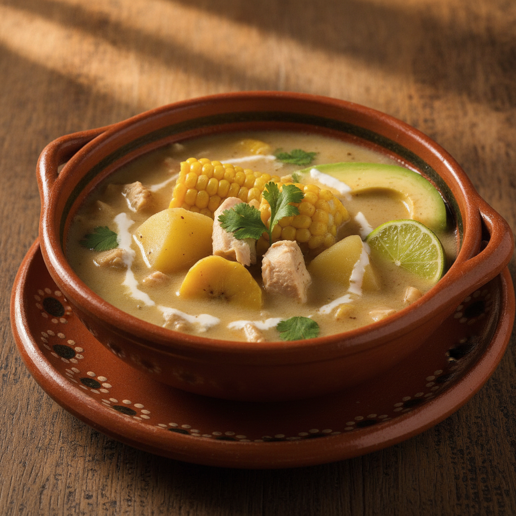 Porción de sopa del día en restaurante La Mesa de Oro, Tuluá Valle del Cauca